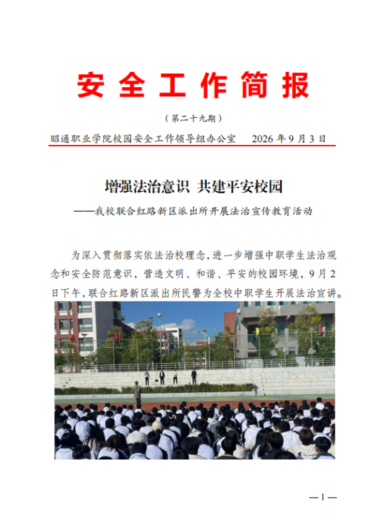增强法治意识 共建平安校园